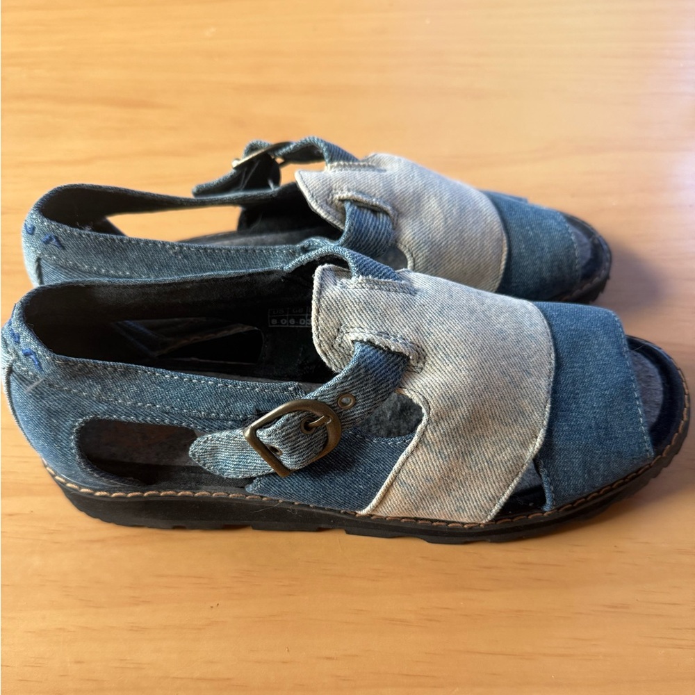 Vintage 90s/early 2000s Denim Chunky Sandals